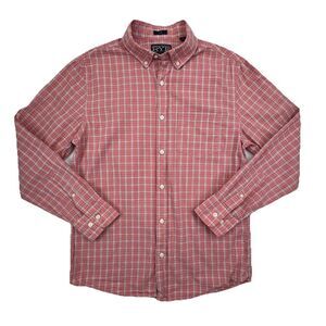 Hawker Rye Slim Shirt Button-Up Men's Size Medium Short Long Sleeve Plaid